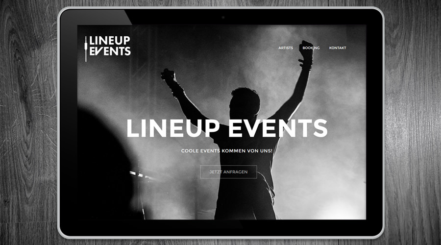 Lineup Events - Webdesign Hamburg