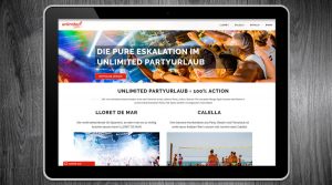 Unlimited Partyurlaub - Webdesign Hamburg